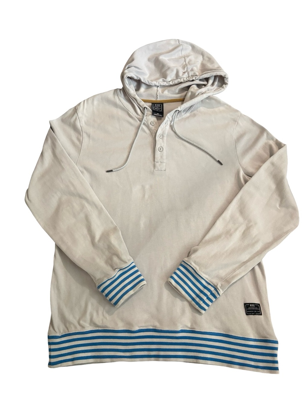 Nike Sportswear 2013 Hooded Henley with Blue Stripe Trim